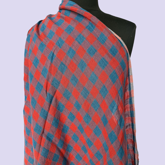 Luminous Linen - Gingham - Apple Picnic