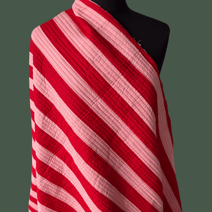 Warm Winter in Peppermint Stripe - Sold in pre-cuts*