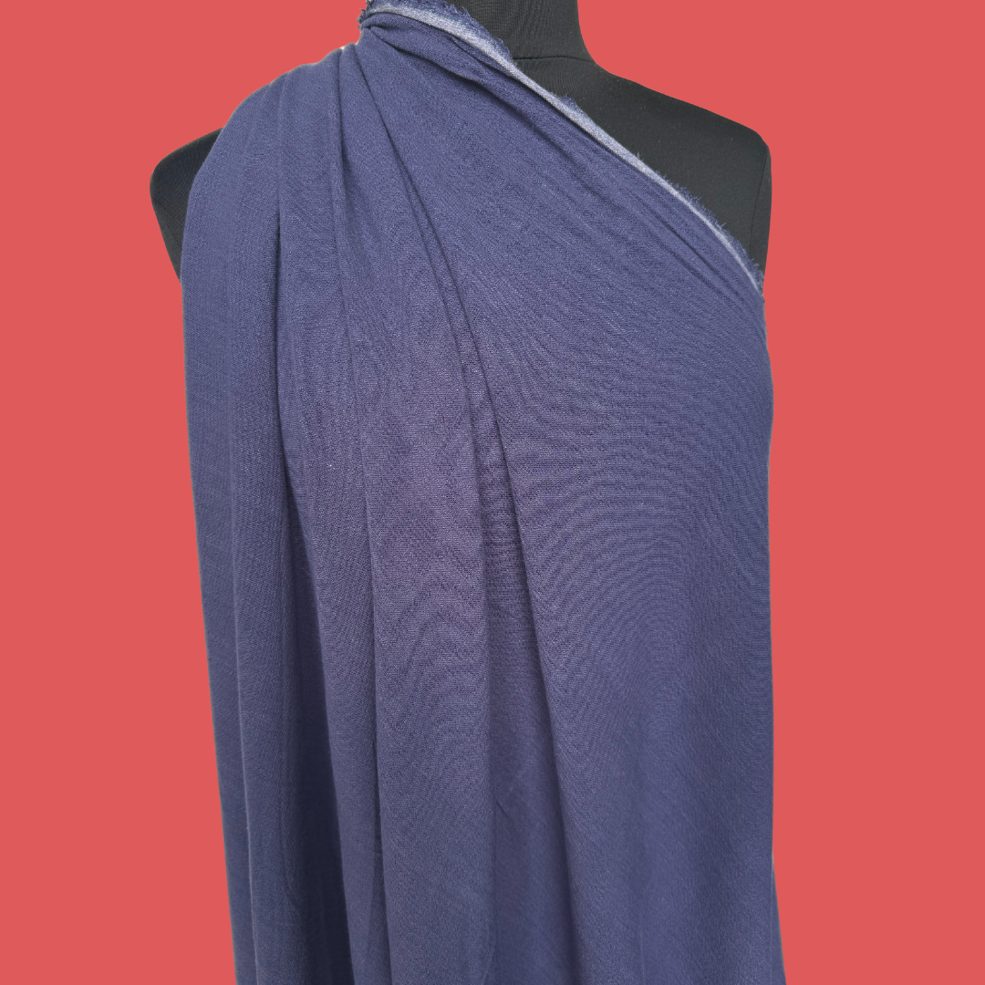 Slub Linen Rayon - Blueberry