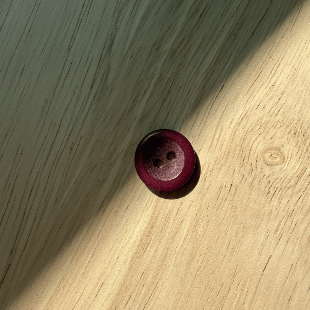 Wide Rimmed Corozo Buttons - 0.6" (sold by the button)