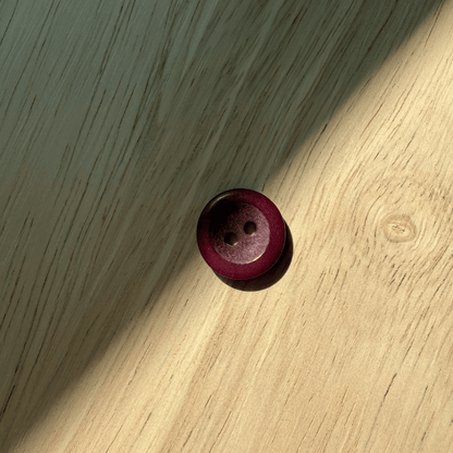 Wide Rimmed Corozo Buttons - 0.6" (sold by the button)