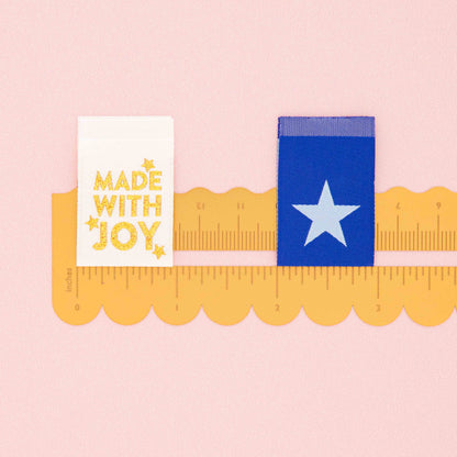 Woven Sew In Labels - Made with Joy Reversible Multipack