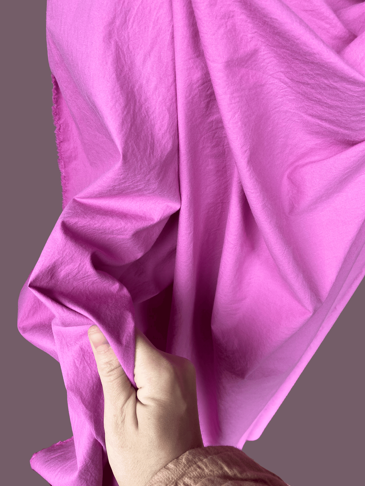 Sandwashed Cotton Poplin - Bubblegum