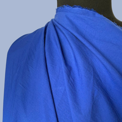Sandwashed Cotton Poplin - Cobalt 2.0
