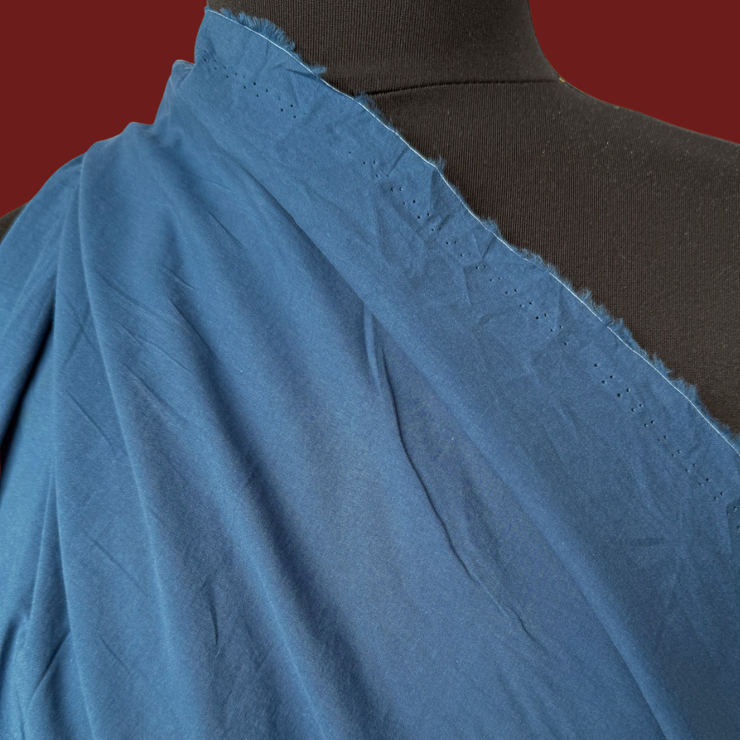 Washed Cotton Poplin - Pacific