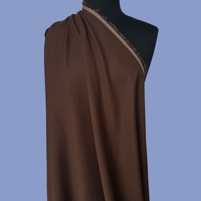 Linen Rayon in Espresso - Deadstock