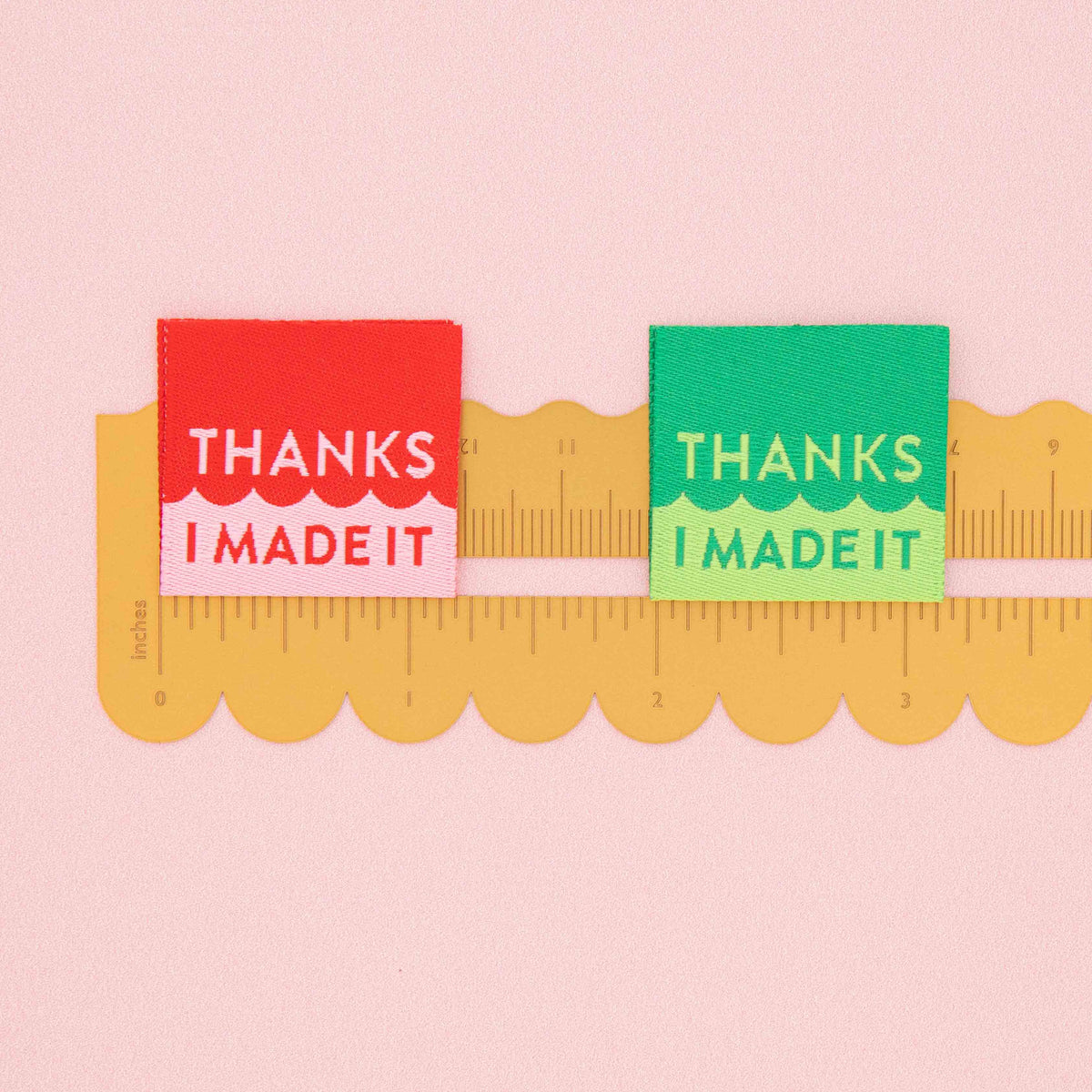 Woven Sew In Labels - Thanks I Made It Holiday Multipack