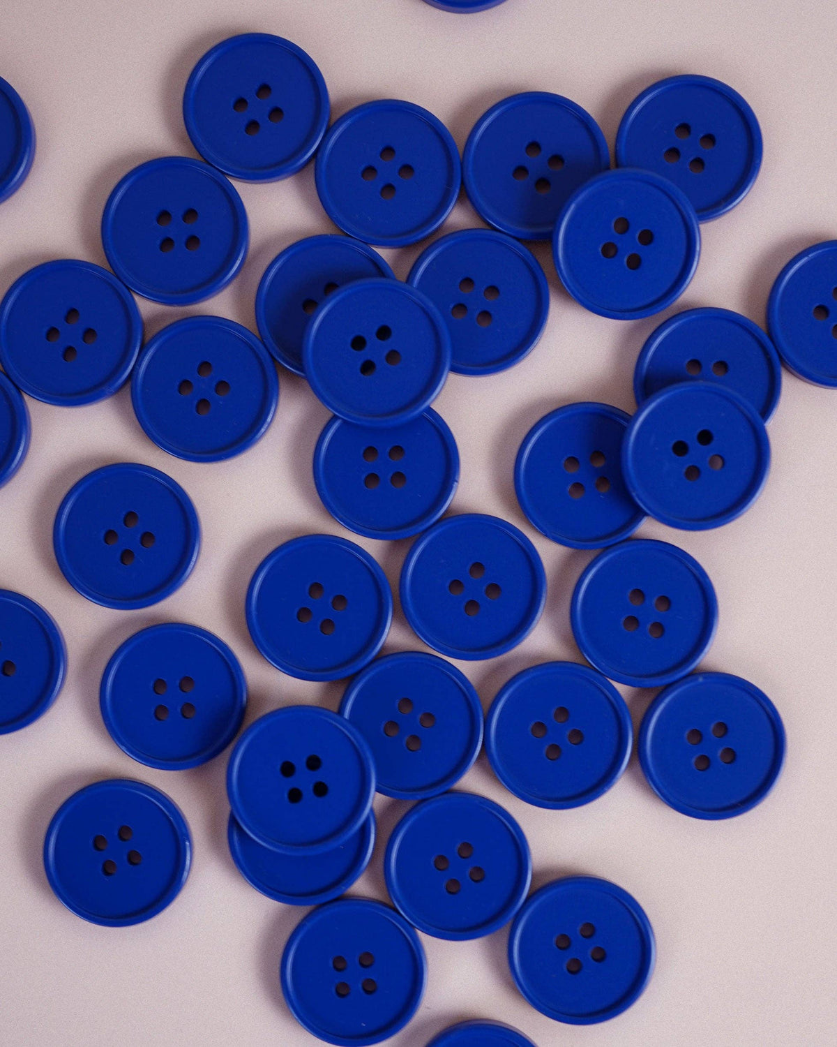 Cobalt Retro Buttons: Set of 6