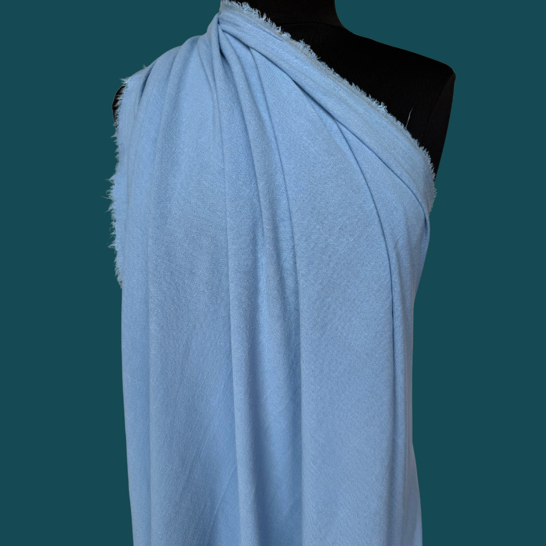 Slub Linen Rayon - Sky Blue