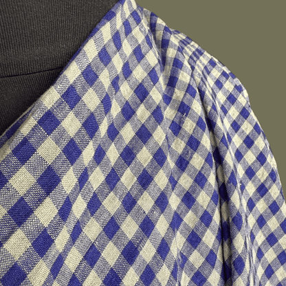 Countryside Gingham Linen - Cobalt