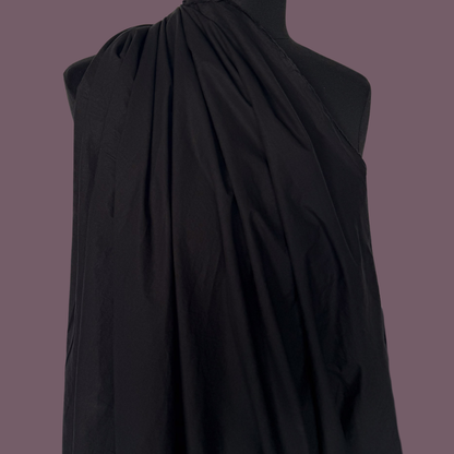 Sandwashed Cotton Poplin - True Black