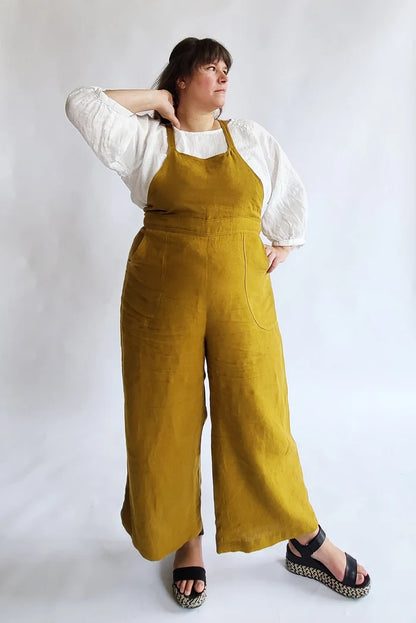 Burnside Bibs Sewing Pattern (Curvy Sizes 18-34) by Sew House Seven