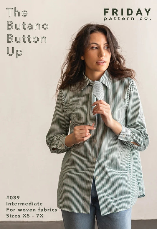 Butano Button Up (XS-7X) by Friday Pattern Co.