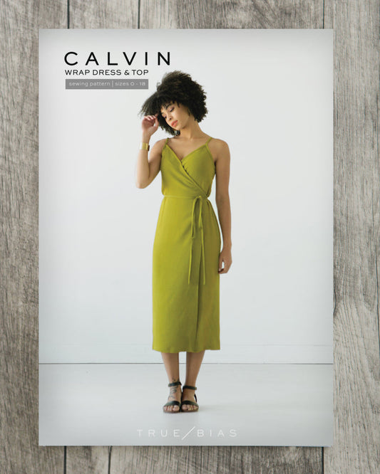 Calvin Wrap Dress / Top (Sizes 0-18) by True Bias