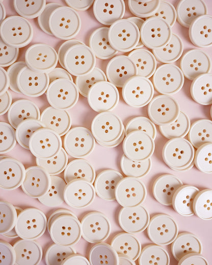 Cream Puff Retro Buttons 7/8"