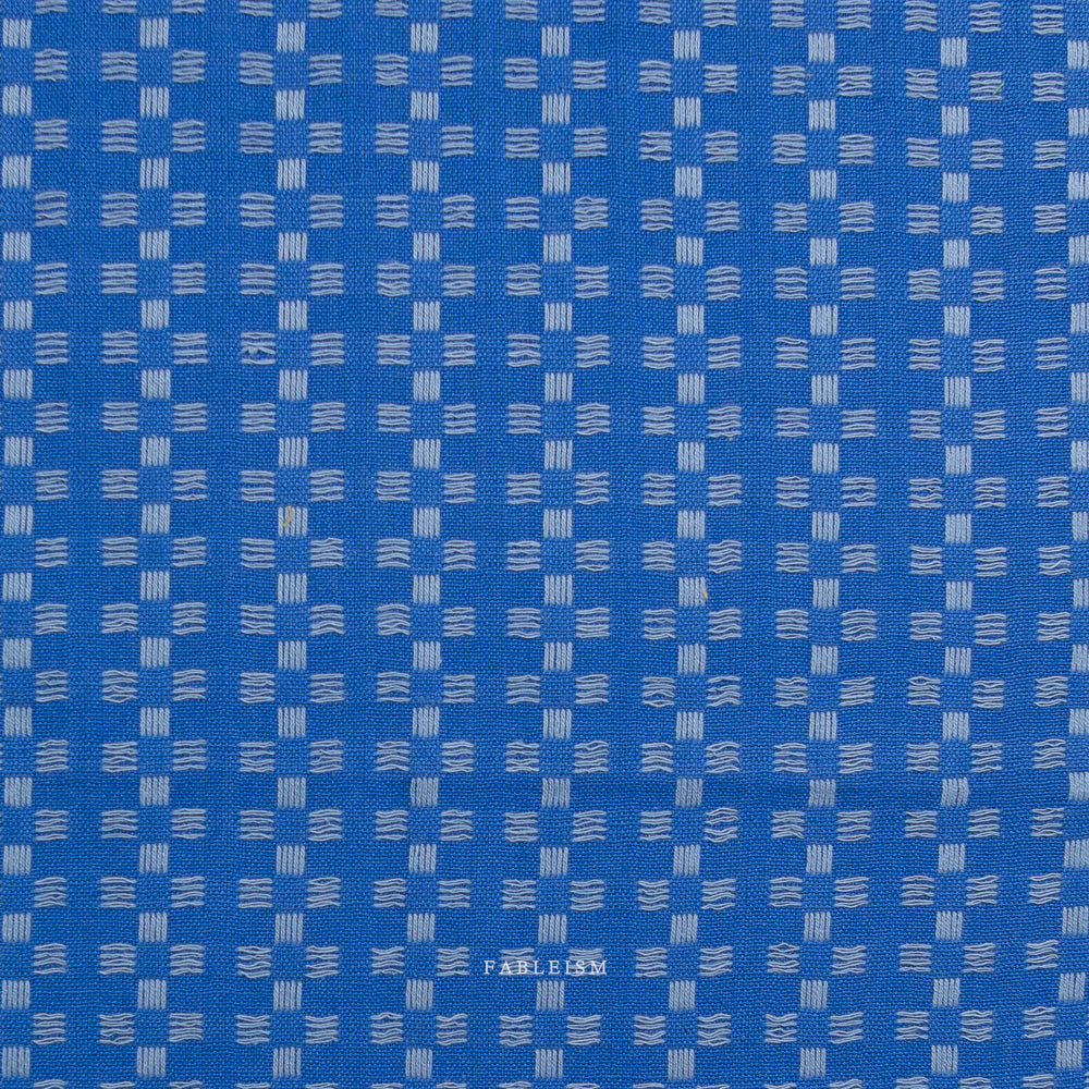 Basketweave in Bright Blue - Fine & Dandy
