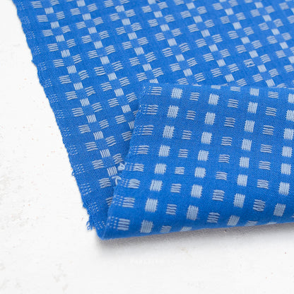 Basketweave in Bright Blue - Fine & Dandy