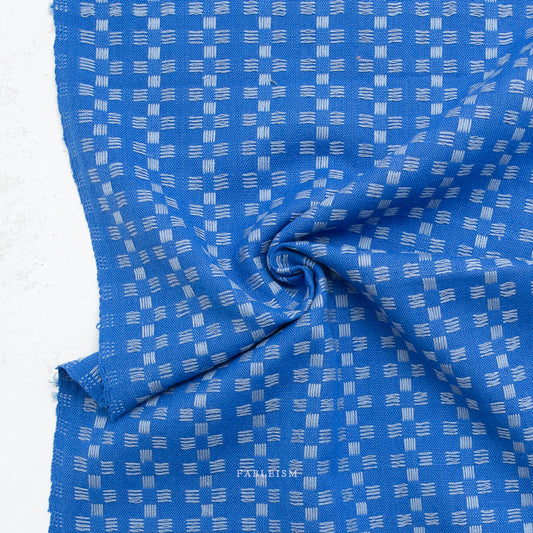Basketweave in Bright Blue - Fine & Dandy