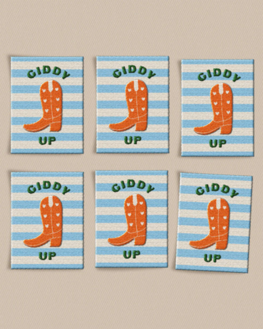 Giddy Up Boot Labels
