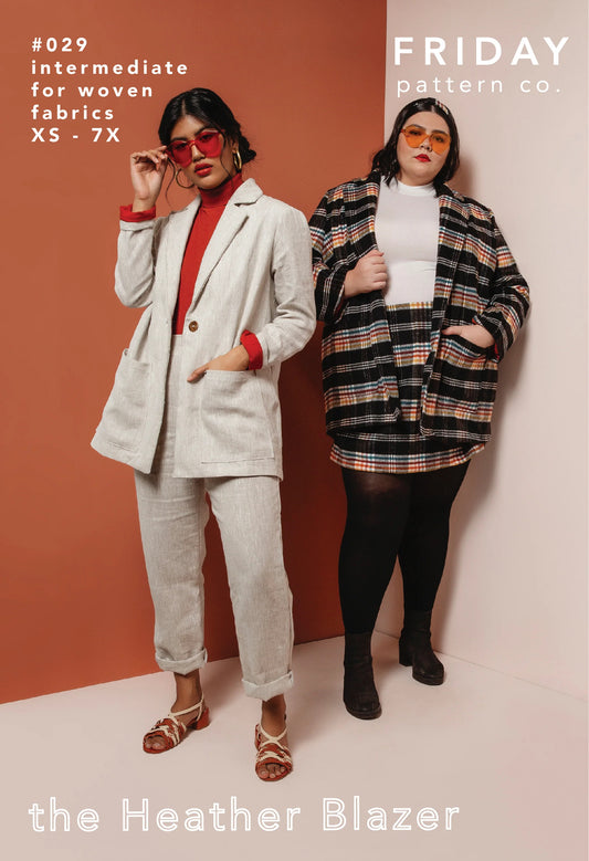 Heather Blazer (XS-7X) by Friday Pattern Co.