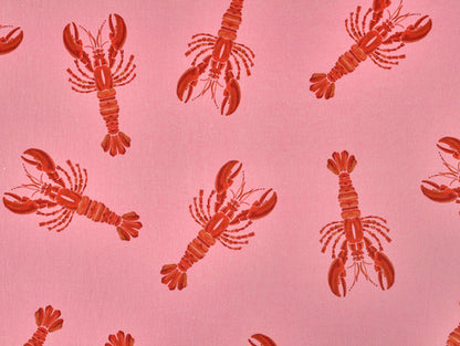 Pink Lobster - Rayon Linen