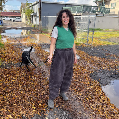 Coffeehouse Linen Cotton Twill - Coffee Stripe