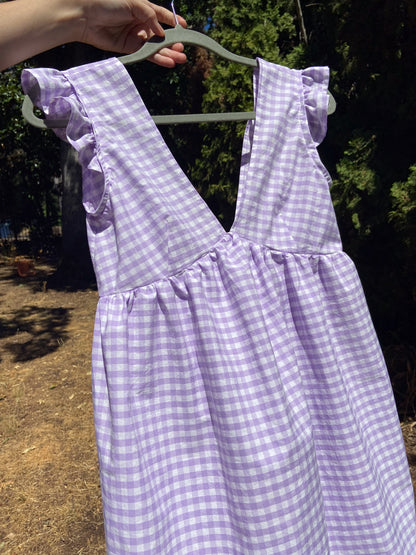 Lilac Daydreams Gingham - Deadstock