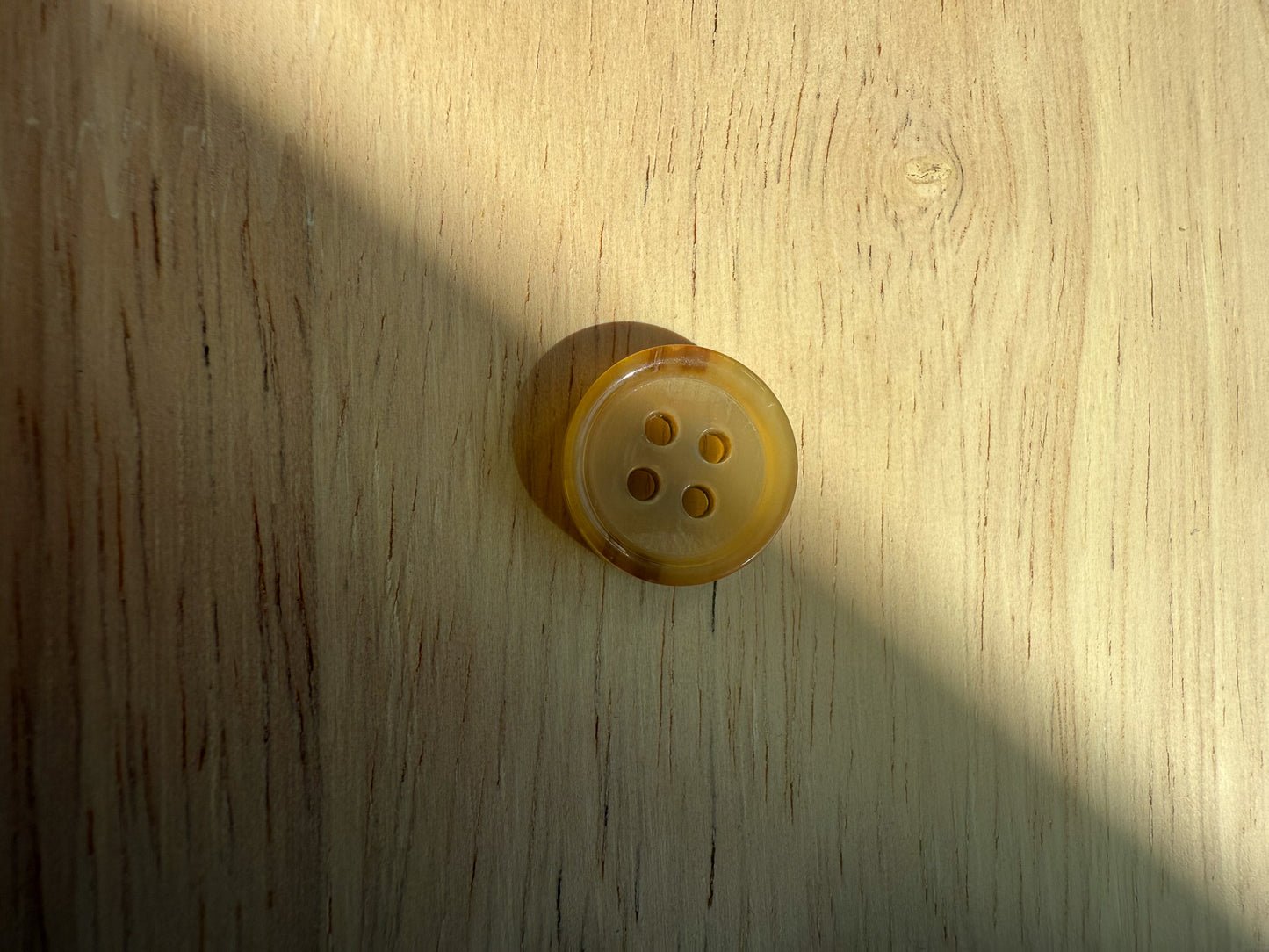 Blonde Shirting Buttons - 0.6" (sold by the button)
