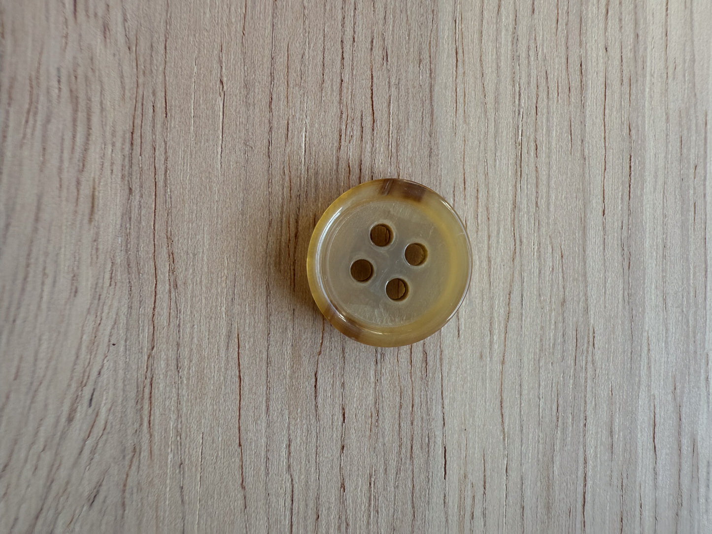 Blonde Shirting Buttons - 0.6" (sold by the button)