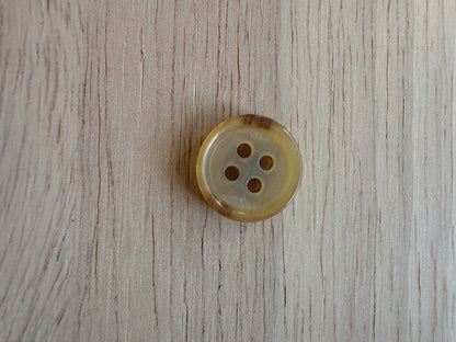 Blonde Shirting Buttons - 0.6" (sold by the button)