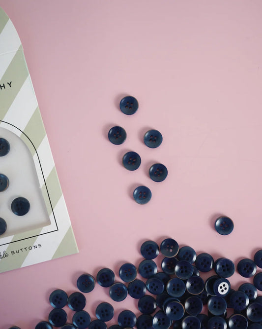 Midnight Corozo Buttons 1/2"