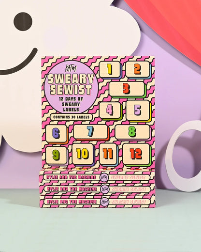 2026 Sweary Sewist Advent Calendar of 30 Sewing Labels