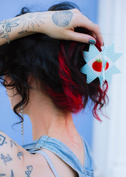 Tomato Quilt Hair Claw  TPF x Chaos Magic Studio
