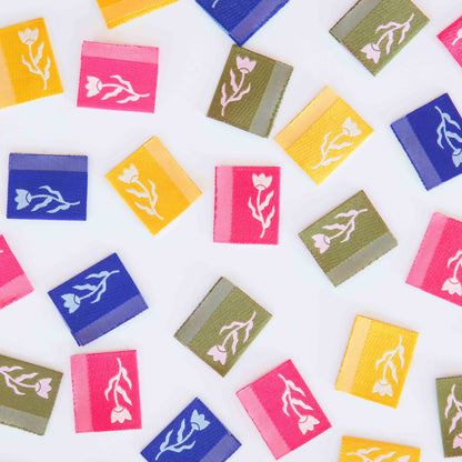 Tulip Woven Labels