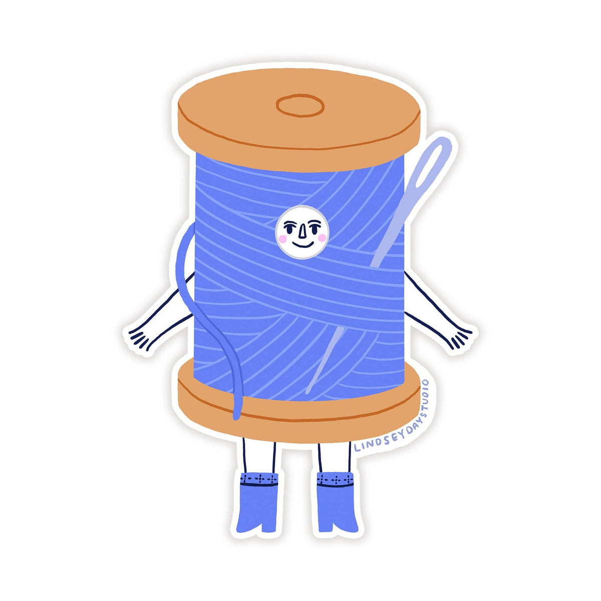 Embroidery Thread Friend Sticker