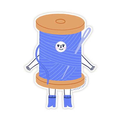 Embroidery Thread Friend Sticker