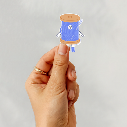 Embroidery Thread Friend Sticker