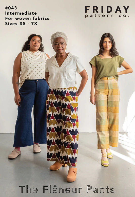Flaneur Pants (XS-7X) by Friday Pattern Co.