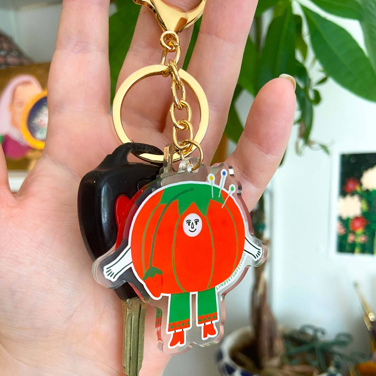 Sewing Friend Keychain Bag Charm