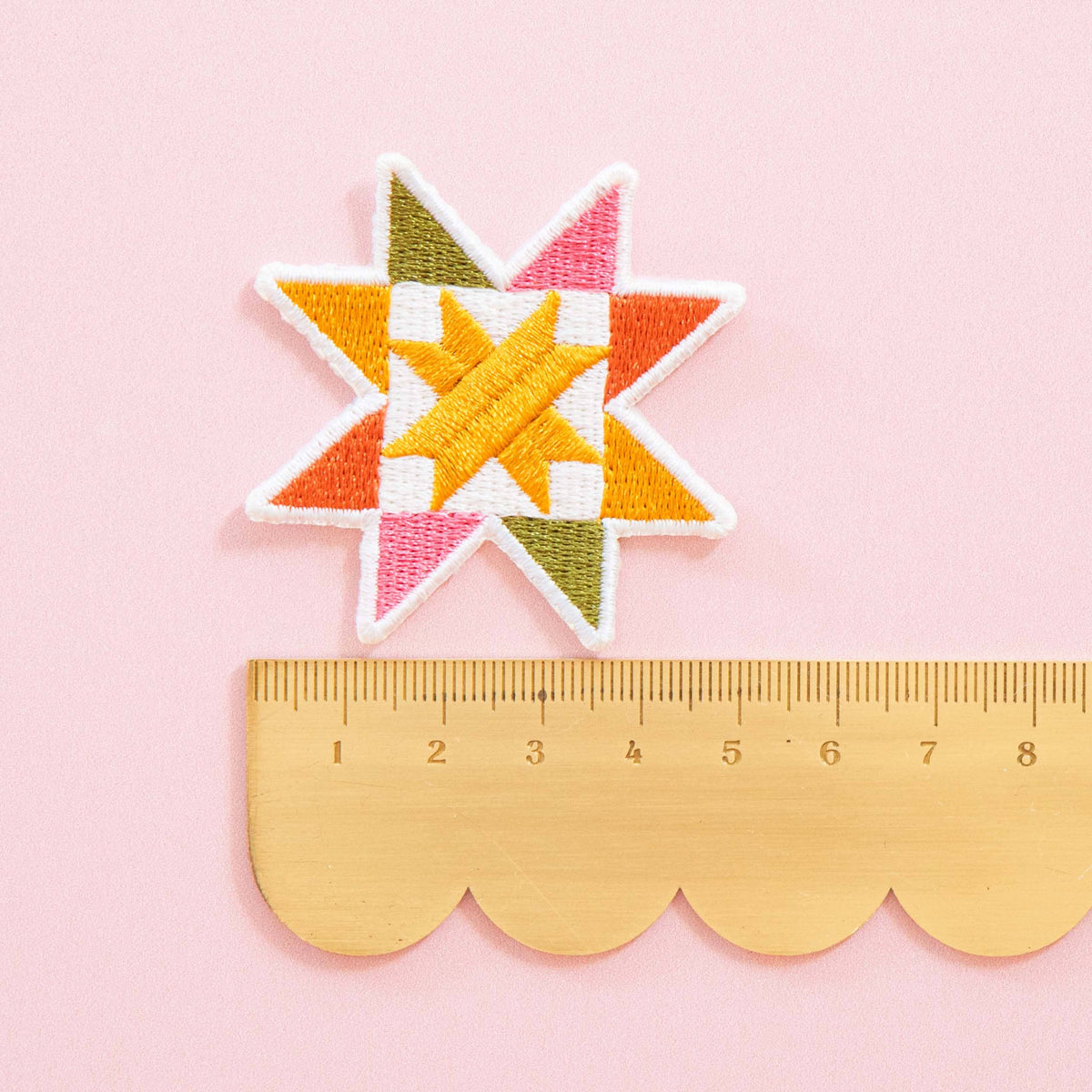 Sawtooth Star Iron-On Patch