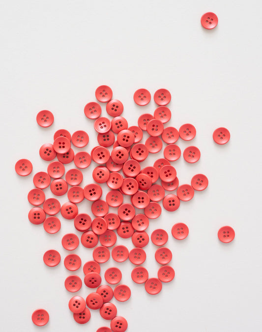 Tomato Mini Retro Buttons: Set of 8