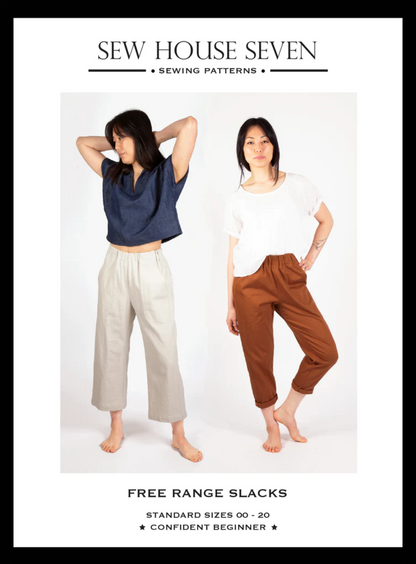 Free Range Slacks (Sizes 00-20) by Sew House Seven