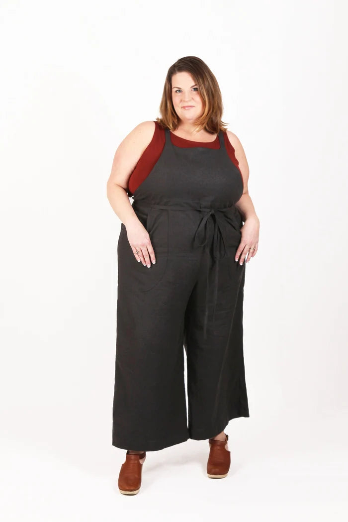 Burnside Bibs Sewing Pattern (Curvy Sizes 18-34) by Sew House Seven