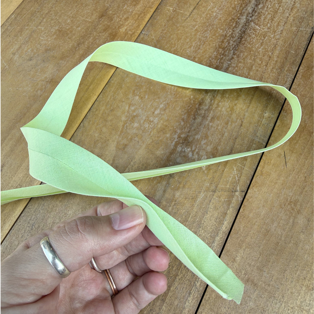 Bias Binding in Honeydew - 1" Single Fold - Sold by the Yard