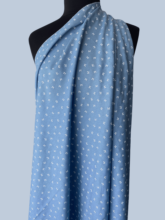 Petite Bows - Denim Chambray