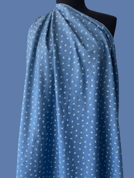 Petite Bows - Denim Chambray