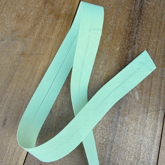 Bias Binding in Mint - 1" Single Fold - Sold by the Yard