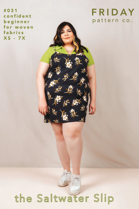 Saltwater Slip Dress (XS-7X) by Friday Pattern Co.
