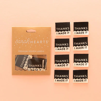 "Thanks I Made It" Organic Cotton Labels