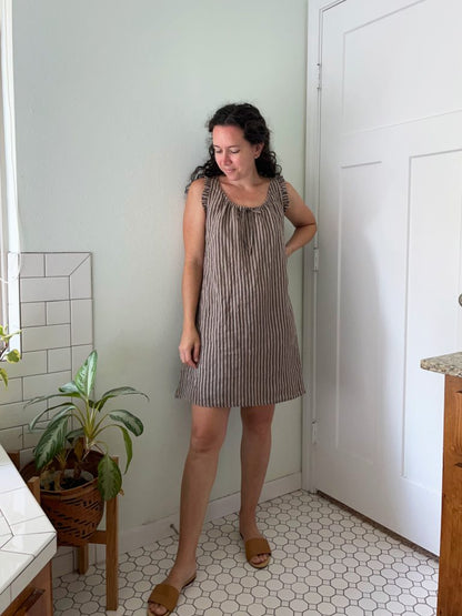 Striped Linen - Cardamom